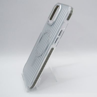 TPU чехол Ribbed Matte with MagSafe для iPhone 13 Pro silver