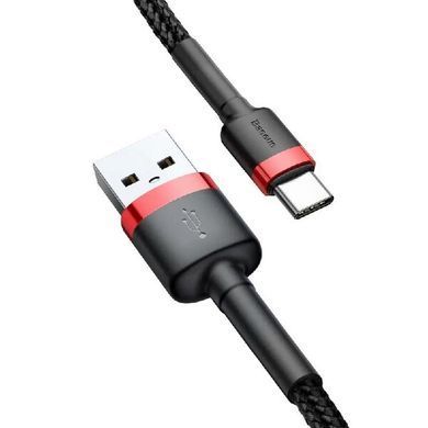 USB кабель Baseus CATKLF-C91 Type-C 2A/2m Black-red