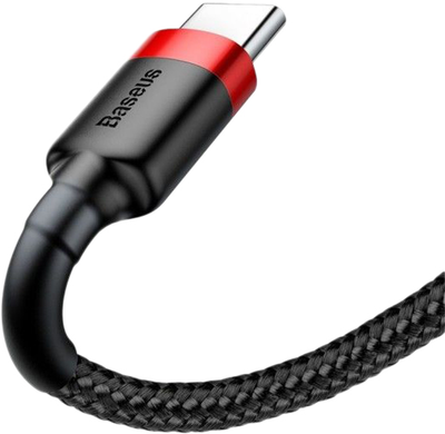 USB кабель Baseus CATKLF-C91 Type-C 2A/2m Black-red