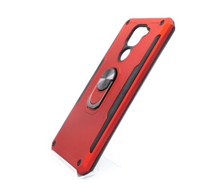 Чохол Serge Ring for Magnet для Xiaomi Redmi Note 9 red протиударний з магнітним тримачем