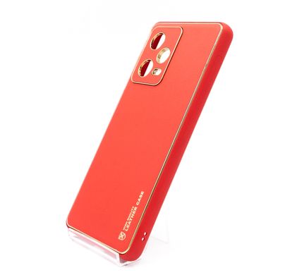 Чохол шкіра Xshield для Xiaomi Redmi Note 12 Pro 5G red Full camera