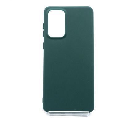 Силіконовий чохол Soft feel для Samsung A73 5G forest green Candy