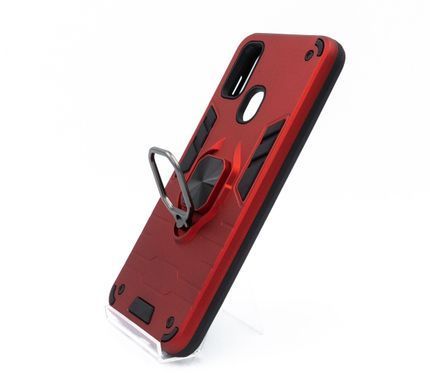 Чехол SP Transformer Ring for Magnet для Samsung M30S red противоударный