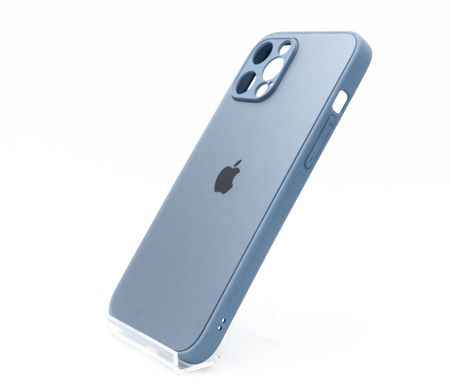 TPU+Glass чохол Matte Candy для Apple iPhone 12 Pro Max Full Сamera blue