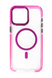 Чохол TPU Fluorescent Strip with MagSafe для iPhone 15 Pro shine pink