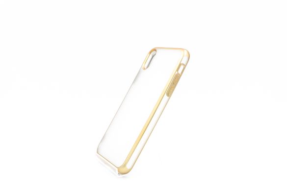 Чохол 2 в 1 Matte для iPhone XR 2.0mm 2-Line gold