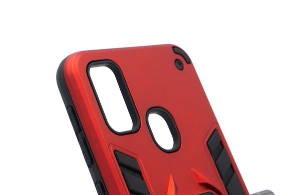 Чехол SP Transformer Ring for Magnet для Samsung M30S red противоударный