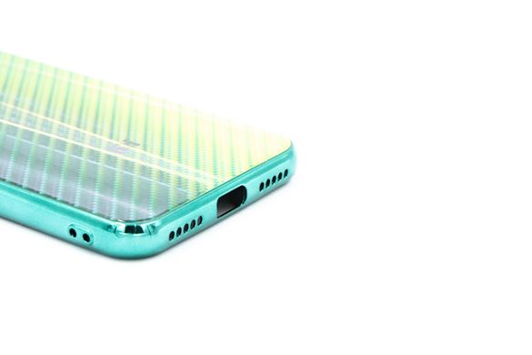Накладка Carbon Gradient Hologram для Xiaomi Mi Play green