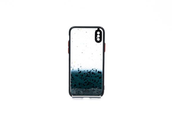 Накладка Confetti Glitter для iPhone X/XS (PC+TPU) 2color black