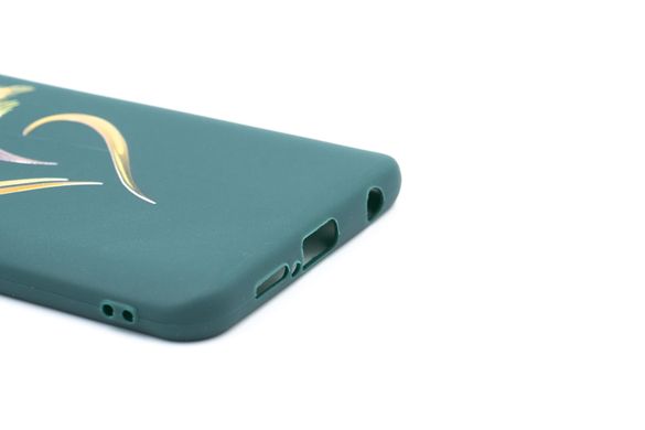 Силиконовый чехол MyPrint для Xiaomi Redmi Note 9S Три колоски, Candy forest green