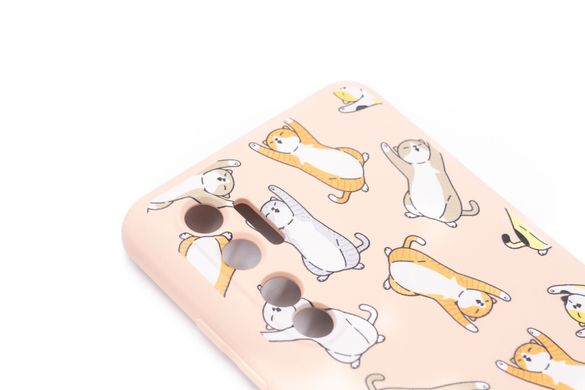 Силиконовый чехол WAVE Fancy для Xiaomi Mi Note 10 Lite cats/pink sand TPU