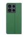 Чехол книжка FIBRA (рельеф) для Xiaomi Redmi Note 13 5G/Poco X6 5G dark green Full Camera