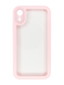 TPU чехол Transparent + Colour 1,5mm для iPhone XR pink Full Camera