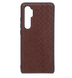 Накладка кожа Weaveside (PU)для Xiaomi Mi Note 10 Lite brown