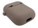 Чохол for AirPods 1/2 силіконовий grey з мікрофіброю
