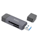 Картридер Hoco HB45 Spirit 2-in-1 Type-C/USB 3.0 metal gray