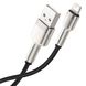 USB кабель Baseus Cafule Metal CALJK-A01 Lightning 2.4A/1m black