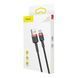 USB кабель Baseus CATKLF-C91 Type-C 2A/2m Black-red
