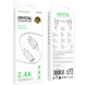 USB кабель Borofone BX112 Lemon USB to Lightning 2.4A 1m White