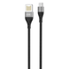 USB кабель XO NB188 Double Speed micro 2.4A 1m black