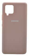 Силиконовый чехол Full Cover для Samsung A42 5G pink sand