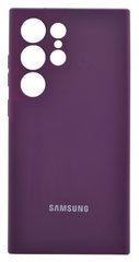 Силіконовий чохол Full Cover для Samsung S24 Ultra grape Full Camera