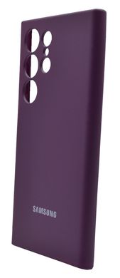 Силіконовий чохол Full Cover для Samsung S24 Ultra grape Full Camera