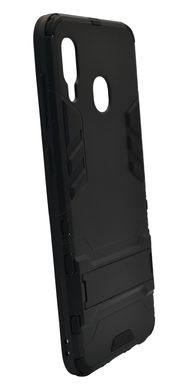 Накладка Protective для Samsung A20/A30 black з підставкою