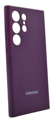 Силіконовий чохол Full Cover для Samsung S24 Ultra grape Full Camera