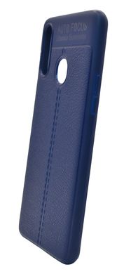 Силіконовий чохол Auto Focus шкіра для Samsung A20s (A207) blue