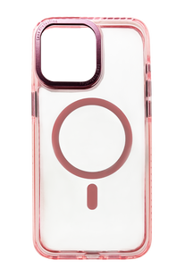 Чохол TPU Fluorescent Strip with MagSafe для iPhone 15 Pro Max pink