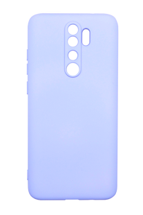 Силіконовий чохол SMTT для Xiaomi Redmi Note 8 Pro lilac Full Camera з мікрофіброю