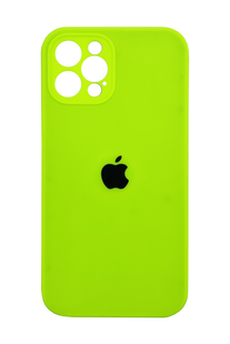 Силіконовий чохол Full Cover для iPhone 13 Pro neon green Full Camera