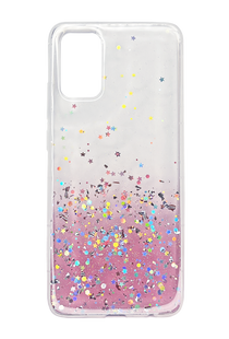 Силіконовий чохол WAVE Confetti для Samsung A02S (TPU) white/pink