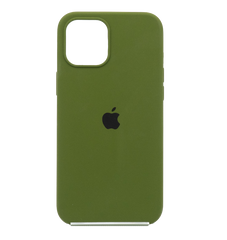 Силіконовий чохол Full Cover для iPhone 12 Pro Max dark olive