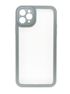 TPU чохол Transparent + Colour 1,5mm для iPhone 11 Pro Max grey Full Camera