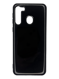 Силіконовий чохол Soft feel для Samsung A21 black TPU Lollipop