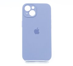 Силіконовий чохол Full Cover для iPhone 13 lavender gray (charcoal gray) Full Camera