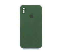Силіконовий чохол Full Cover Square для iPhone XS Max army green Full Camera