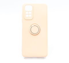 Чохол (TPU) Candy Ring для Xiaomi Redmi Note 11/Note 11S pink Full Camera