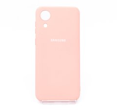 Силиконовый чехол Full Cover для Samsung A03 Core pink