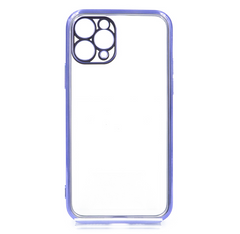 Силіконовий чохол Сlear для iPhone 11 Pro violet Full Camera з глянсовою окантовкою