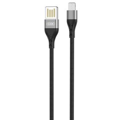 USB кабель XO NB188 Double Speed Lightning 2.4A 1m black