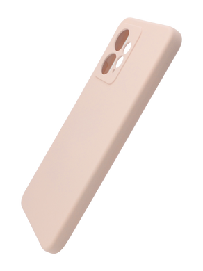 Силіконовий чохол SMTT для Xiaomi Redmi Note 12 4G pink sand Full Camera з мікрофіброю