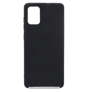 Силіконовий чохол Soft feel для Samsung A71 black Candy Epic