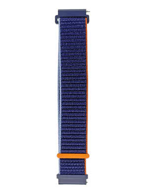 Ремінець Nylon strips для Samsung/Amazfit/Huawei 22mm blue/orange