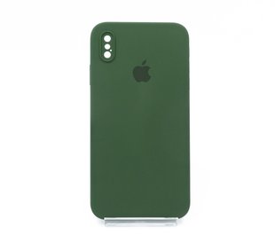 Силиконовый чехол Full Cover Square для iPhone XS Max army green Full Camera