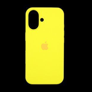 Силіконовий чохол Full Cover для iPhone 16 canary yellow