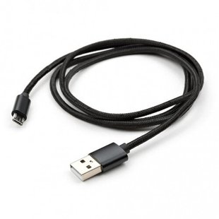 USB дата кабель Vinga USB 2.0 AM/micro 5P 1m black(VCPDCMNB1BK)