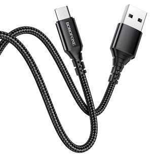 USB кабель Borofone BX54 Ultra bright USB to Micro 2.4A 1m black